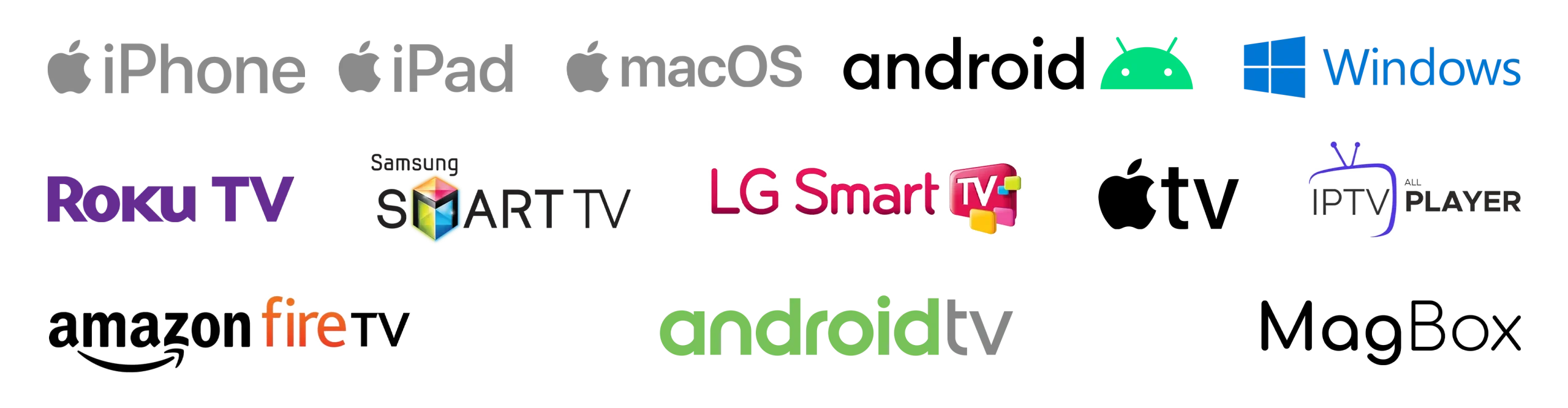 IPTVMain works on Firestick, Smart TV, Android, iOS, Windows and MAG